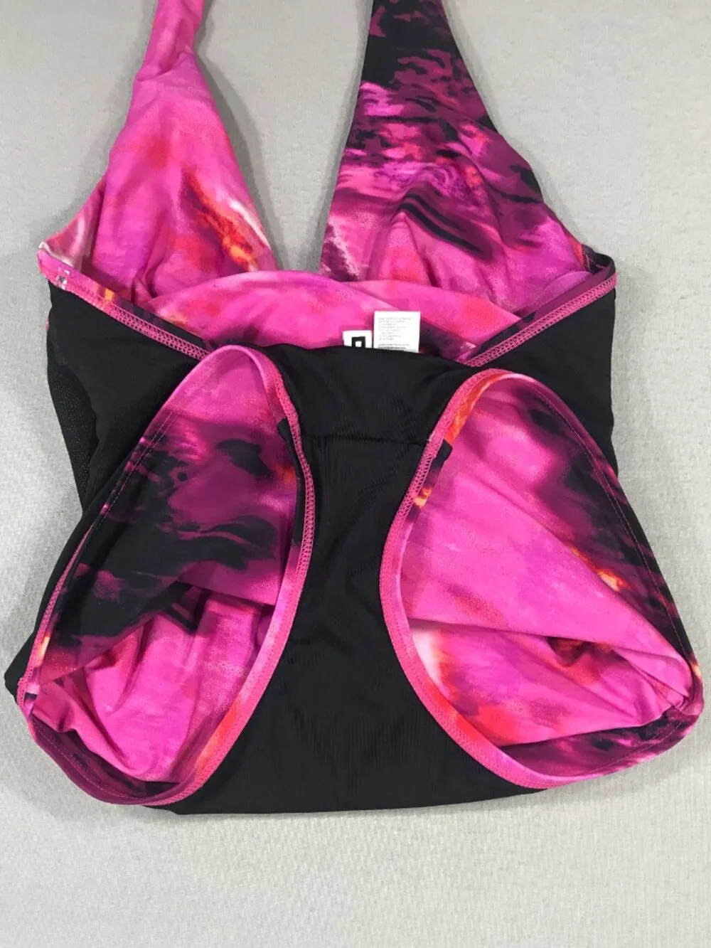 DKNY Swimsuit Women's Small Pink One-Piece Swimwear Halter Lined Not Padded - Picture 7 of 11